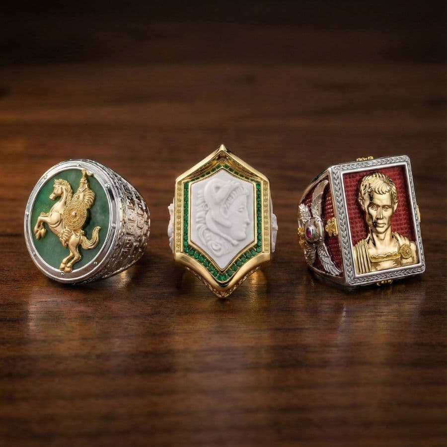 Jewellery — Showing Men's rings in style